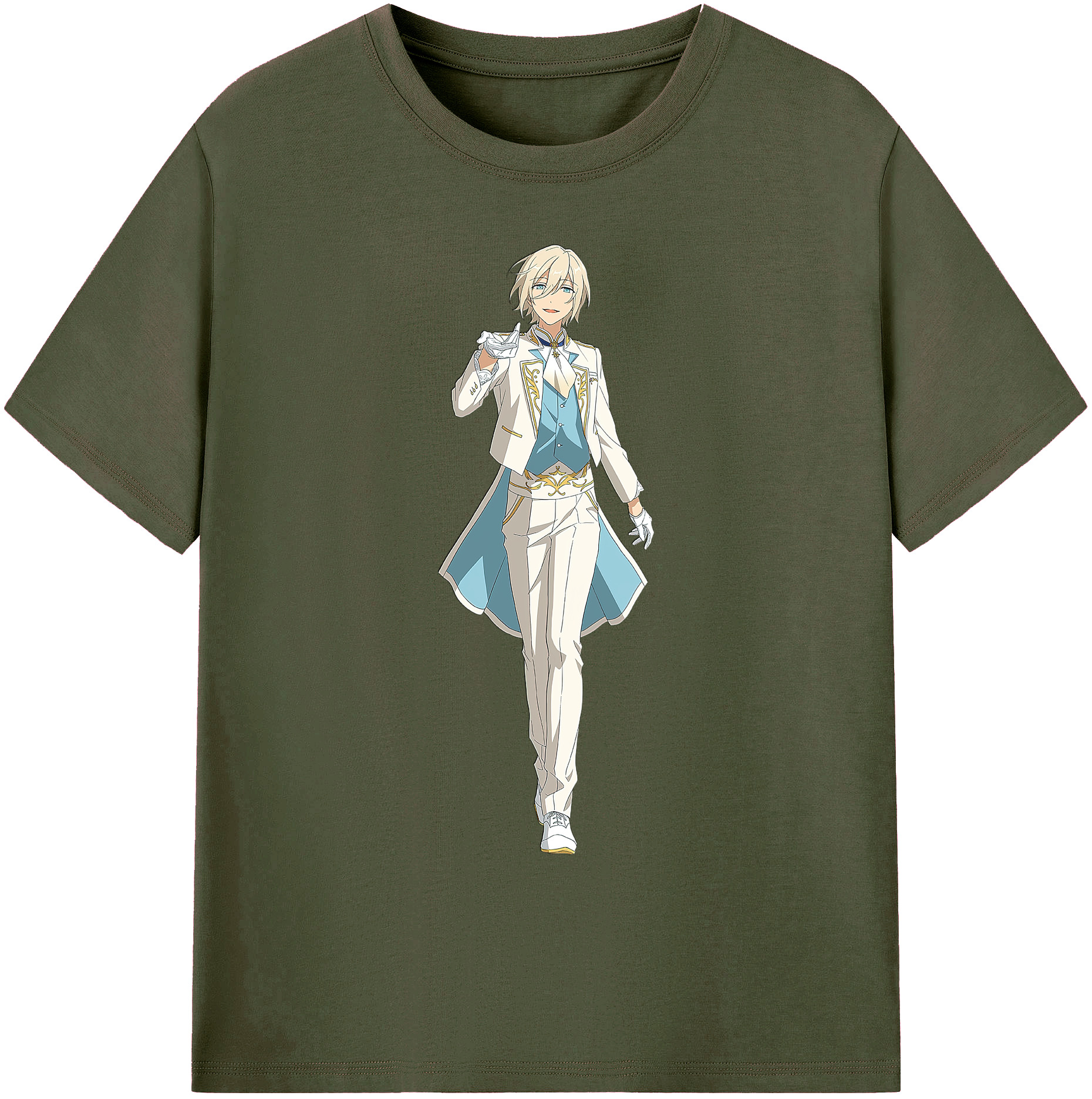 （画像用） あんさんぶるスターズ! Ensemble Stars 綿100％ メンズ半袖Tシャツ｜肌触りやわらか＆通気性